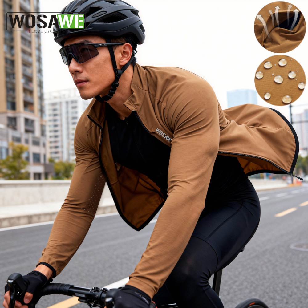 Running Gear Jacket - WOSAWE Jaket Bersepeda Uniseks Jaket Sepeda