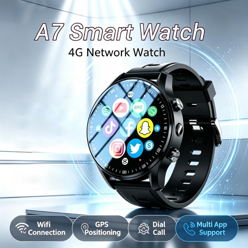 Gps Running Watch - Jam Tangan Pintar Android A7 Mendukung