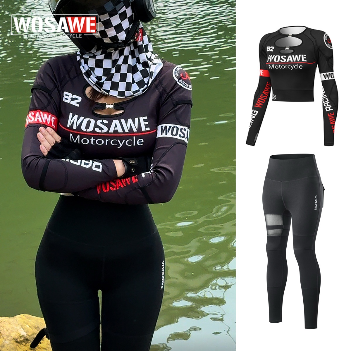 Reflective Running Jacket - WOSAWE Set Celana Jaket Motor Ramping