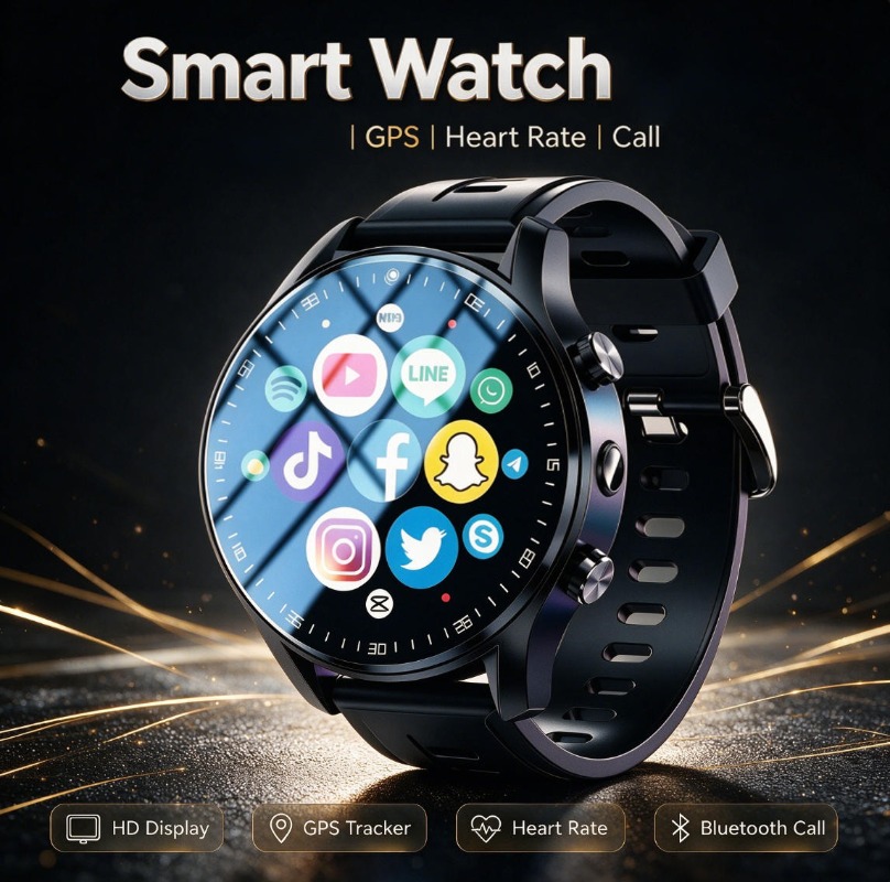 Gps Running Watch - Jam Tangan Pintar Android A7 Baru