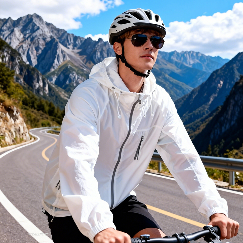 Reflective Running Jacket - VITALINOVO Jaket Ringan Tahan Air Luar
