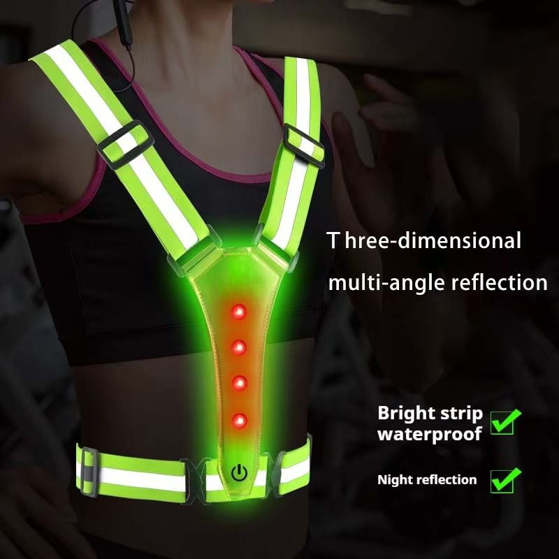 Reflective Running Jacket - Rompi Lari LED Reflektif Tali Reflektor