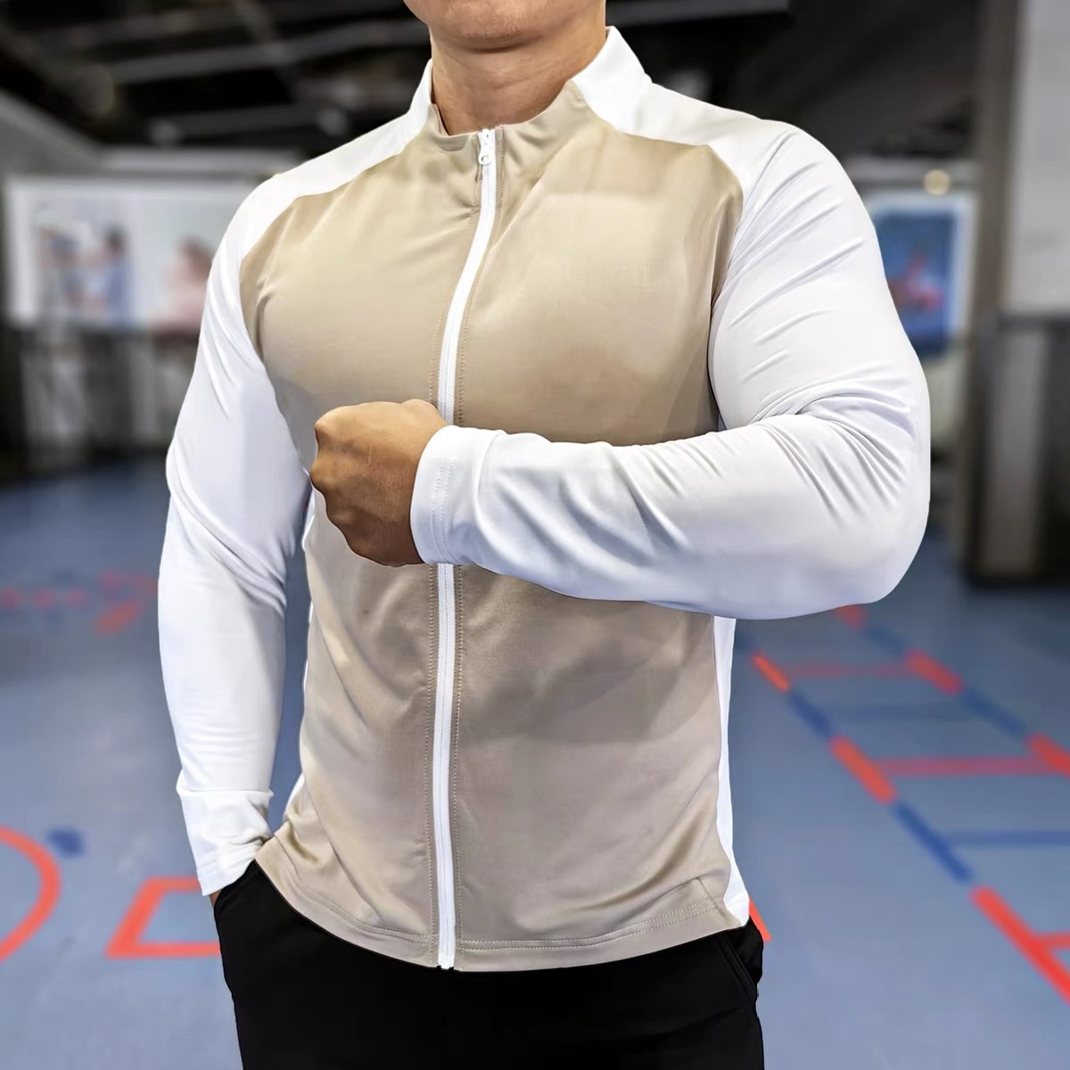 Reflective Running Jacket - Kaos Olahraga Pria Musim Gugur Musim