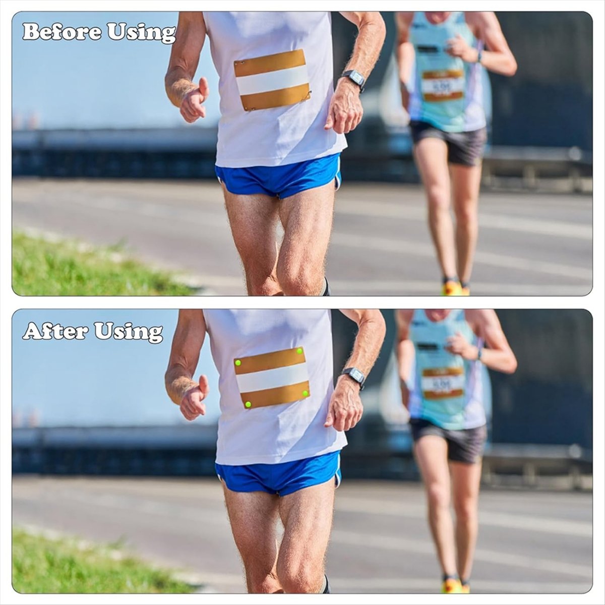 Running Gear Marathon - ABJX 12 Buah Klip Bib Lari