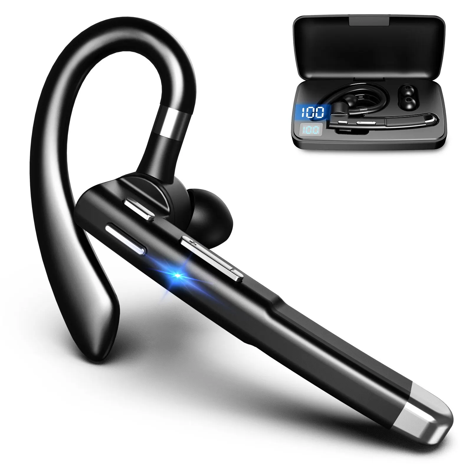 Earphone Sport Hook - Headset Bluetooth penghilang kebisingan olahraga tahan