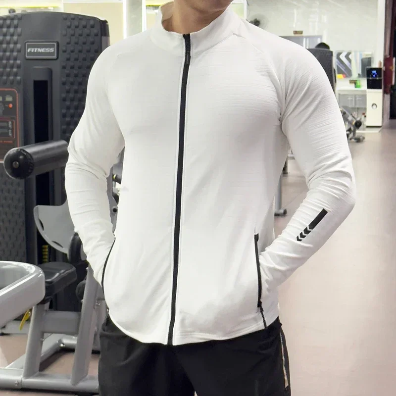 Jaket Gym pria, celana ketat l - Running Gear Jacket ulasan dan harga