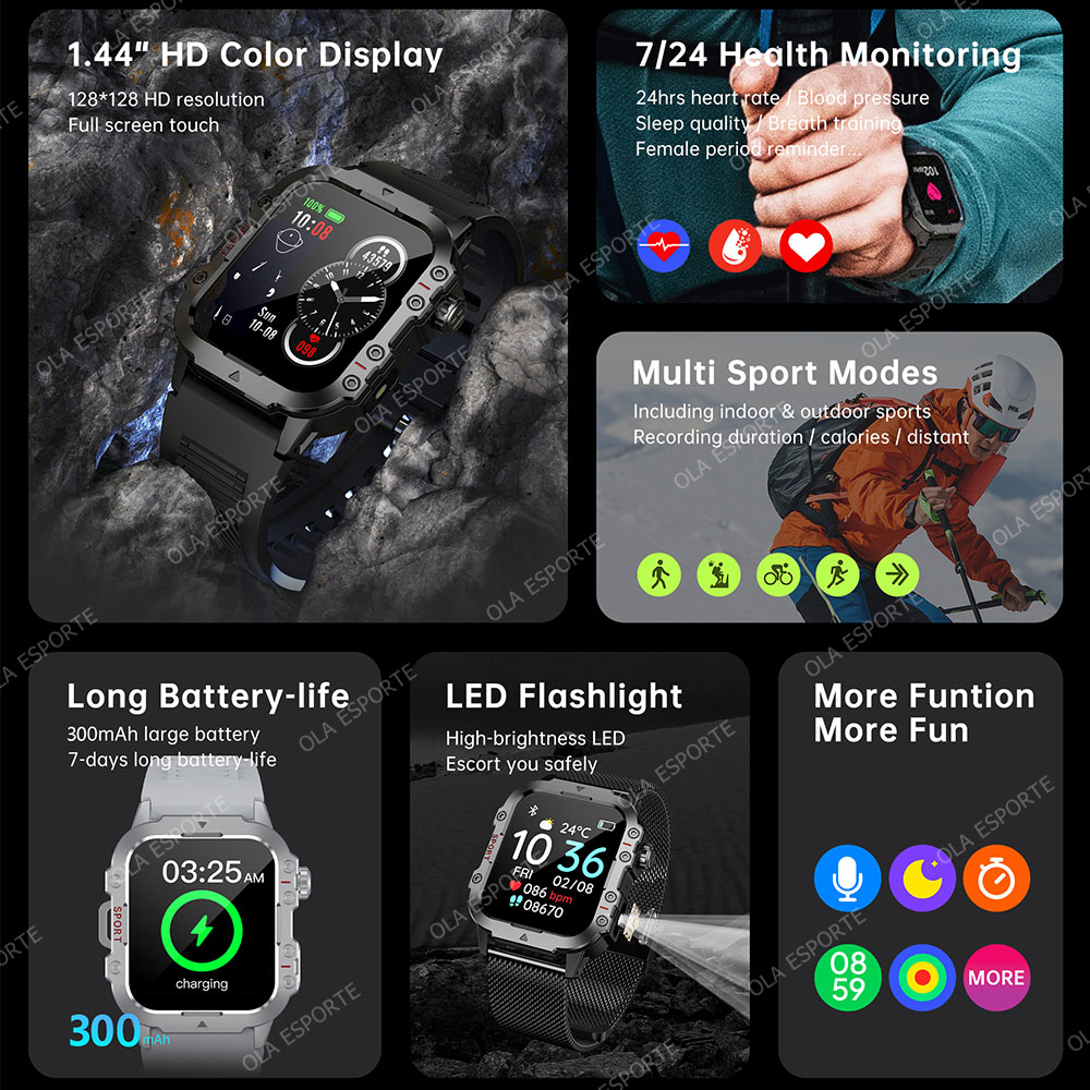 Jam Tangan Pintar GPS Militer  - Gps Running Watch ulasan dan harga