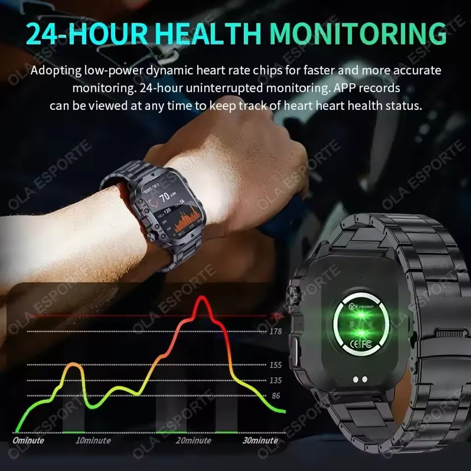 Jam Tangan Pintar Militer Baru - Gps Running Watch ulasan dan harga