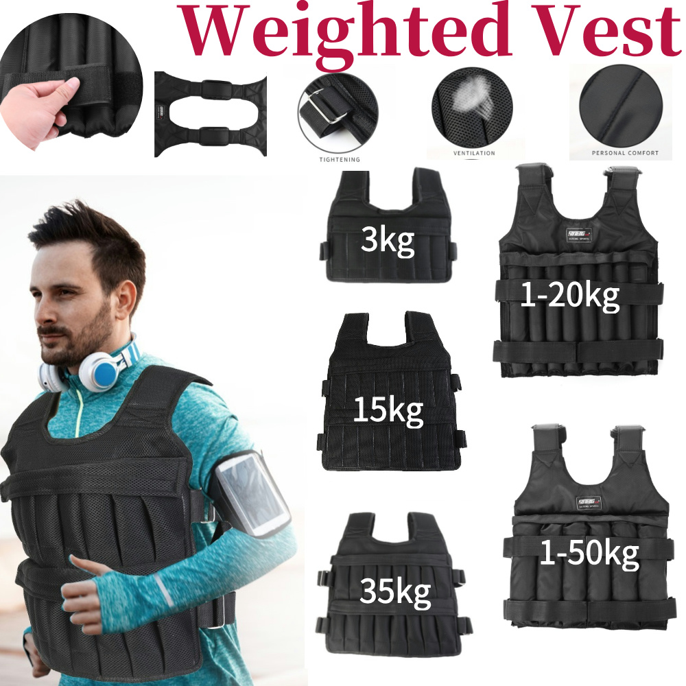 Jaket Beban Latihan 3/15/35kg, - Running Gear Jacket ulasan dan harga