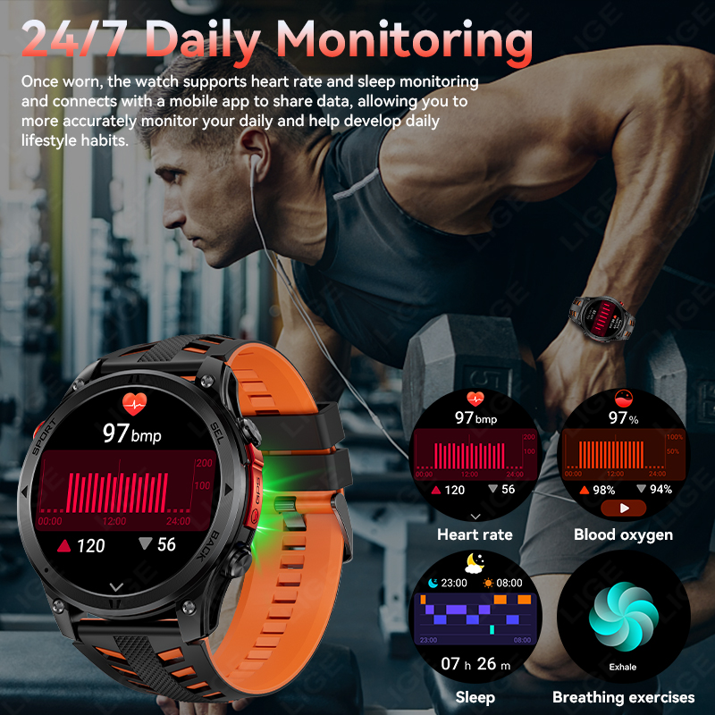 Jam Tangan Pintar GPS Militer  - Gps Running Watch ulasan dan harga