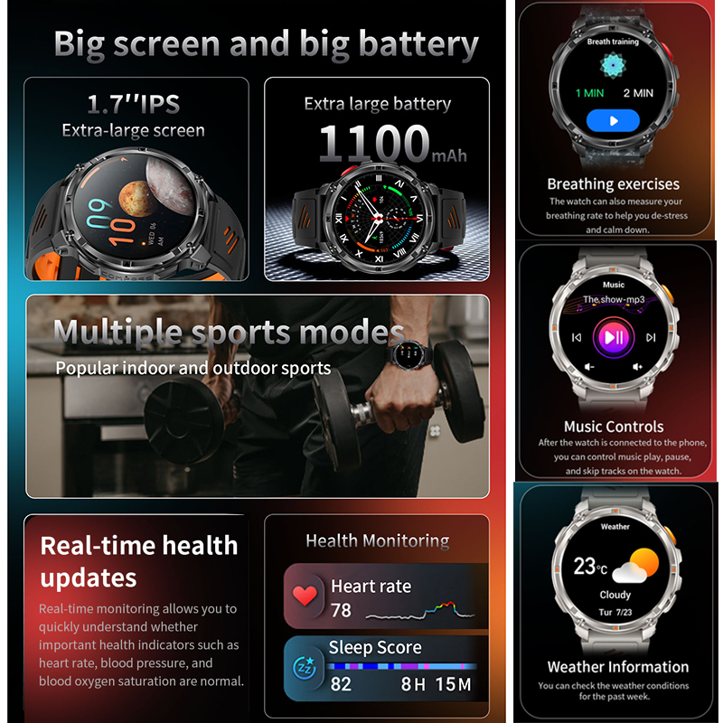 2026 Baru T-Rex3 Pro 1100MAh B - Gps Running Watch ulasan dan harga