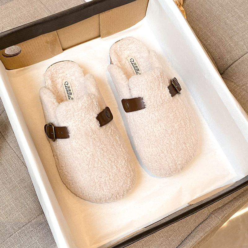 Sepatu Clogs Bulu Fashion 2025 - Insole Arch Support ulasan dan harga