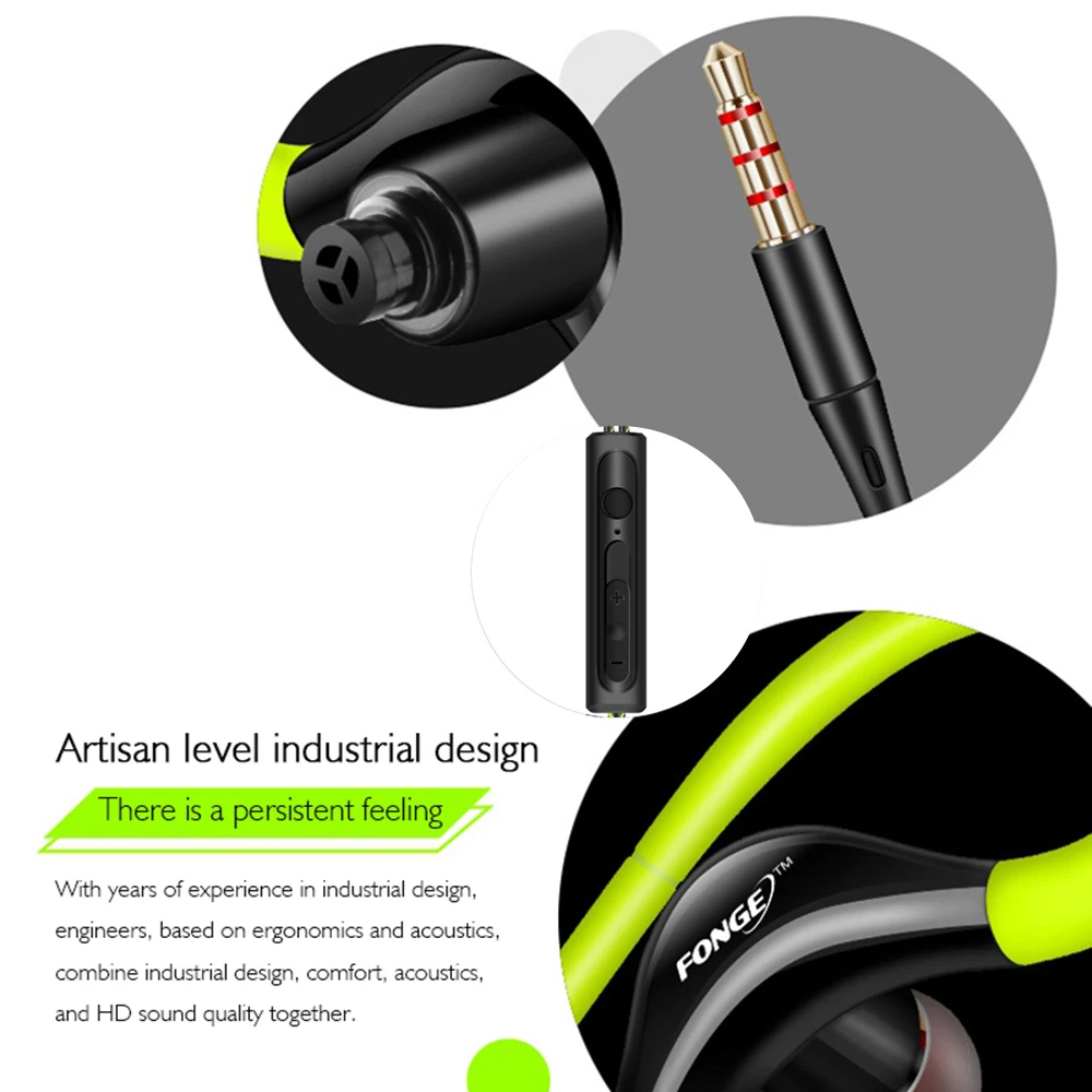 S760 earphone In-ear berkabel, - Earphone Sport Hook ulasan dan harga