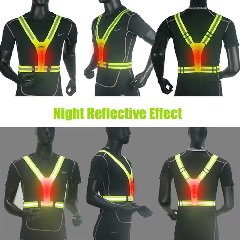 Rompi Lari LED Reflektif Tali  - Reflective Running Jacket ulasan dan harga