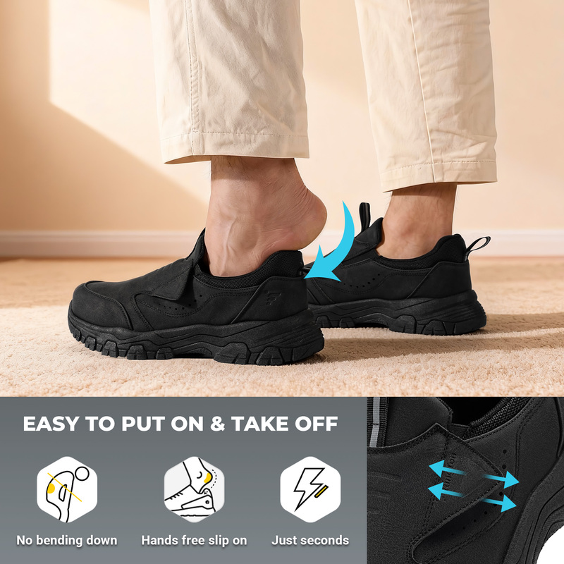 Sepatu Loafer Slip-On Pria, Ka - Insole Arch Support ulasan dan harga