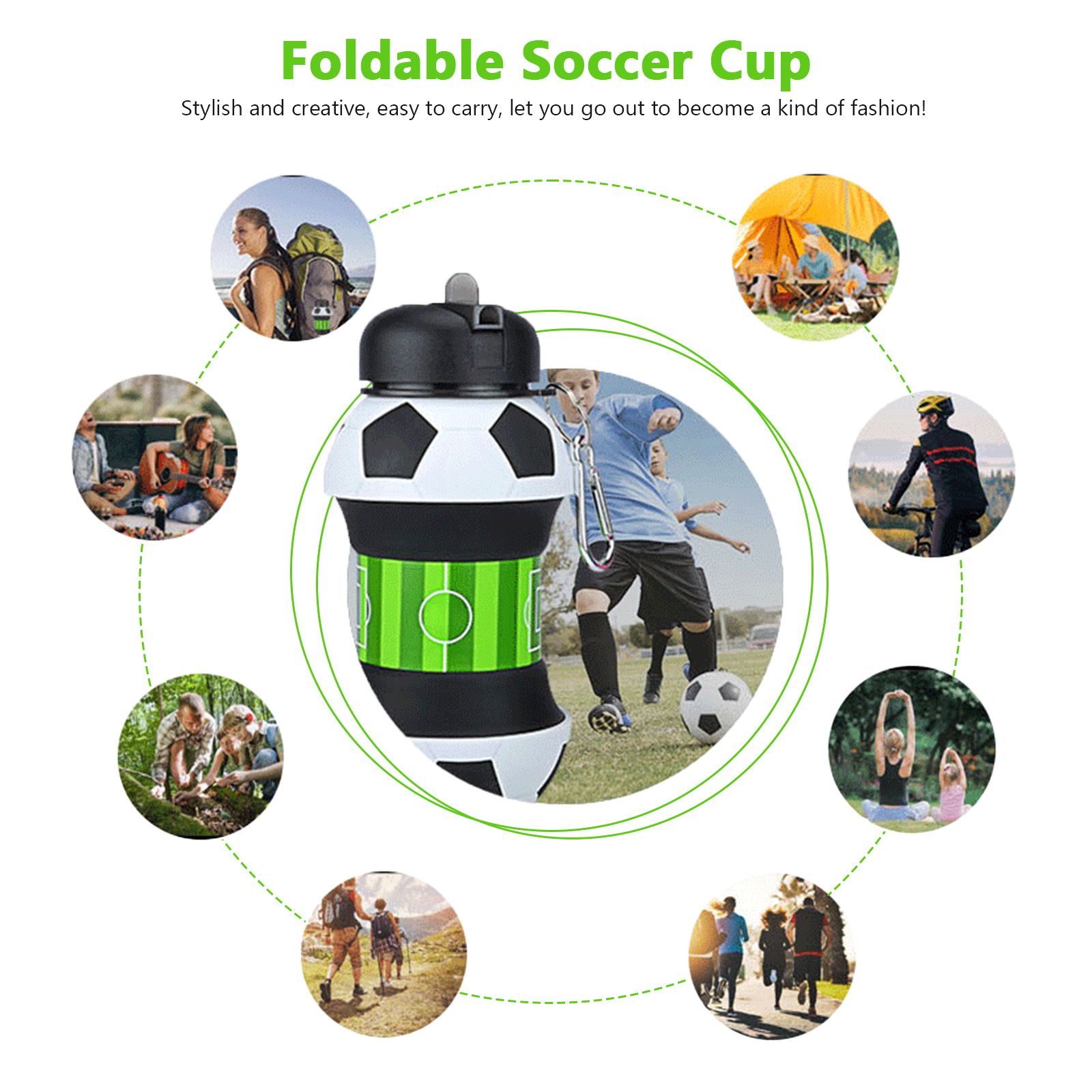 Botol Air Sepak Bola Lipat 550 - Running Gear Kids ulasan dan harga