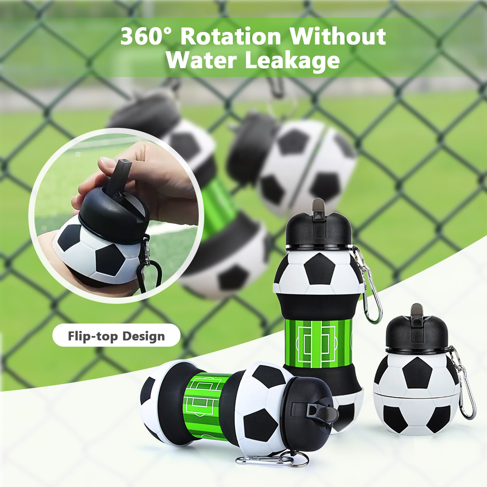 Botol Air Sepak Bola Lipat 550 - Running Gear Kids ulasan dan harga