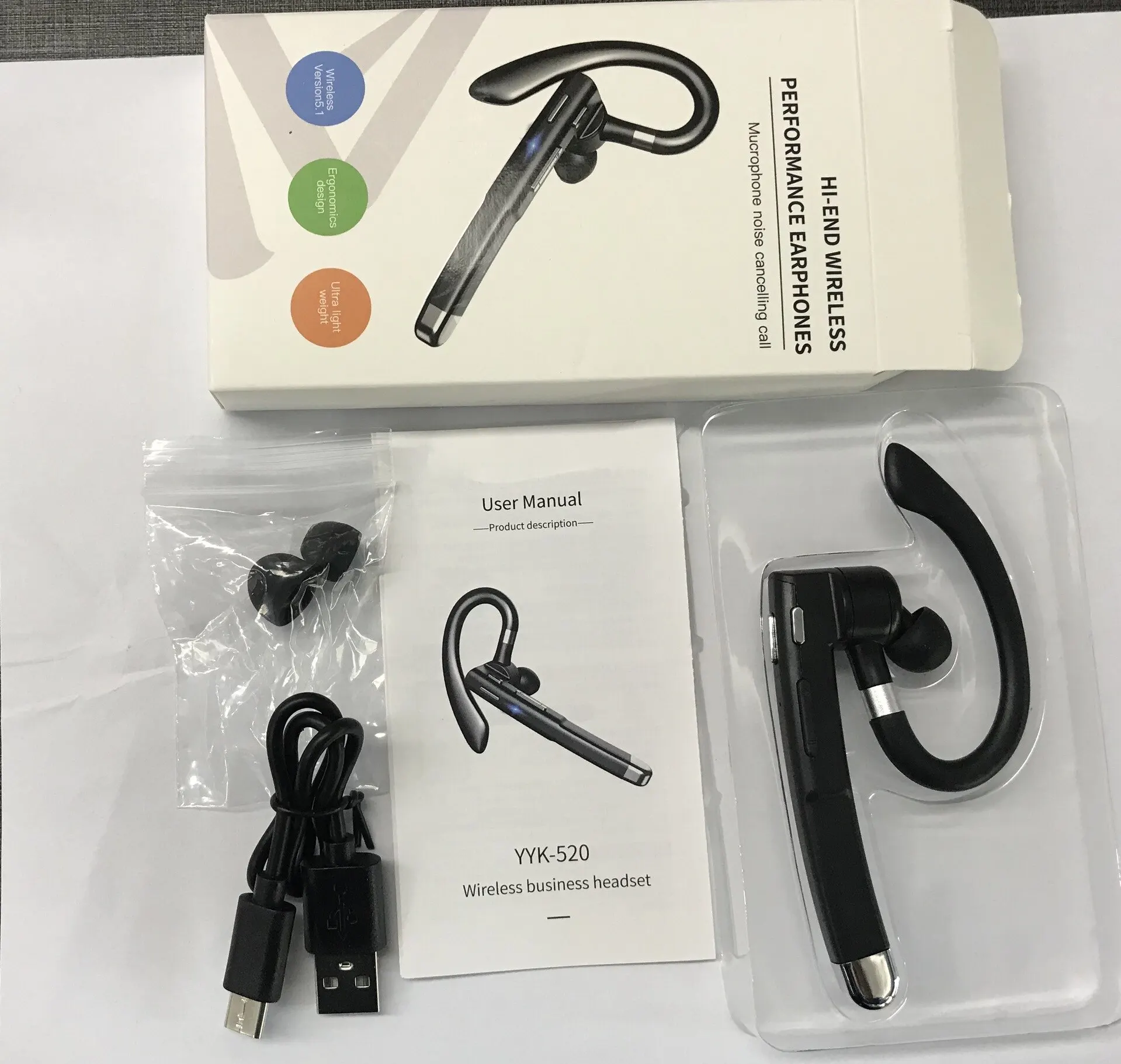 Headset Bluetooth penghilang k - Earphone Sport Hook ulasan dan harga