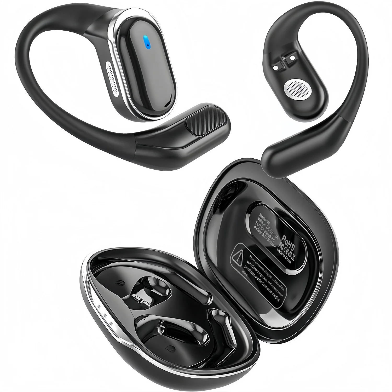 Earphone Bluetooth Nirkabel de - Earphone Sport Hook ulasan dan harga
